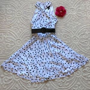 Black House White Marker Halter Dress